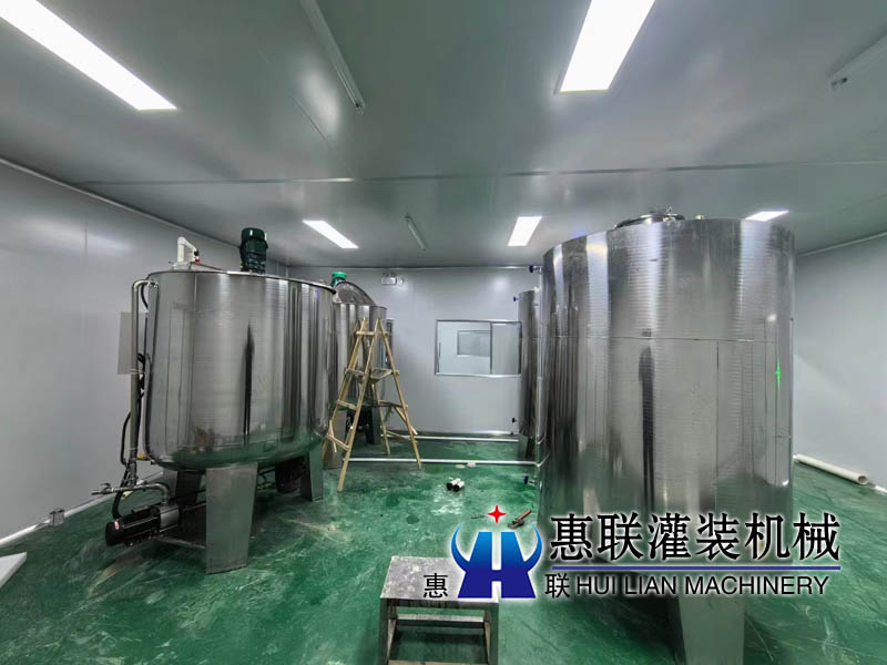沂水食用油灌装流水线安装调试完毕